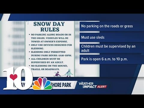 Popular sledding location enforcing rules on snow day