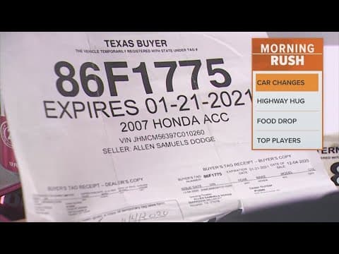 Texas drivers will say goodbye to temporary paper plates