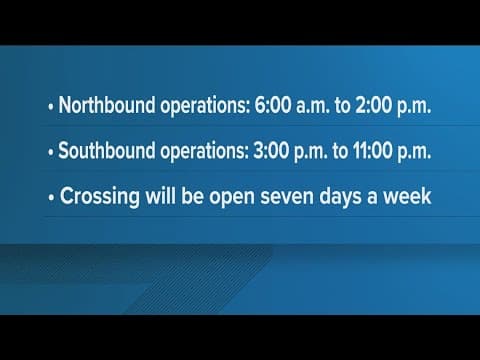 PedWest Border Crossing reopens to the public on Thursday