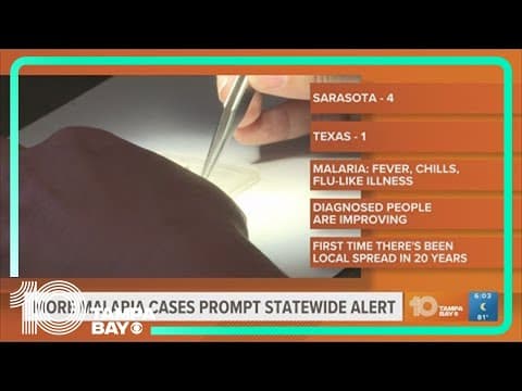 Malaria cases found in Sarasota, Manatee counties prompt statewide advisory