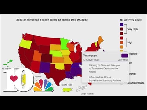 Number of flu cases reported in Tennessee continues growing