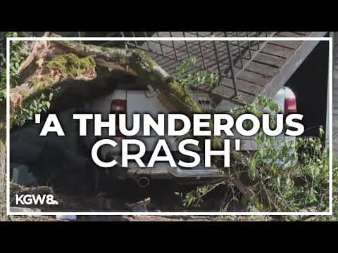 Truck crashes into Portland apartment building — not for the first time