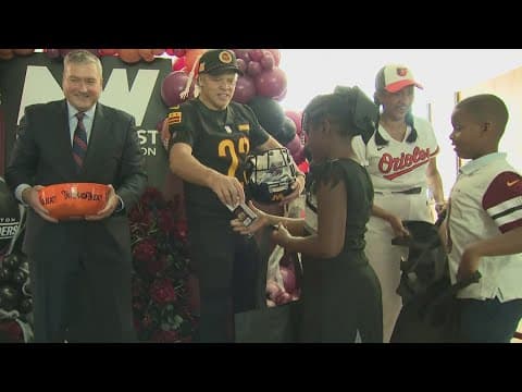 Trick or treating with the Commanders