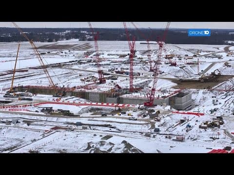 Drone 10: Progress of the Intel site in Licking County