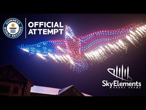 Watch: Drone company breaks Guinness World Record for largest drone display