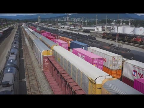 Two major Canadian rail lines are shut down today over a labor dispute