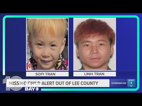 Florida Missing Child Alert issued after young girl was last seen with 33-year-old man