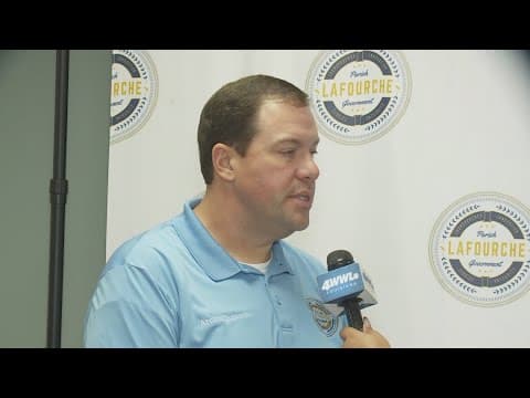 Archie Chaisson III interview | Lafourche Parish preps for Hurricane Francine
