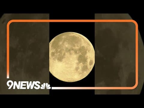 Huge January wolf full moon dazzles over Denver, Colorado #wolfmoon #fullmoon