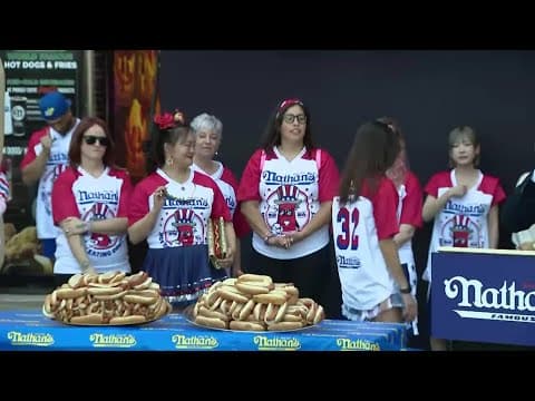 Nathan's hot dog eating contest weigh in