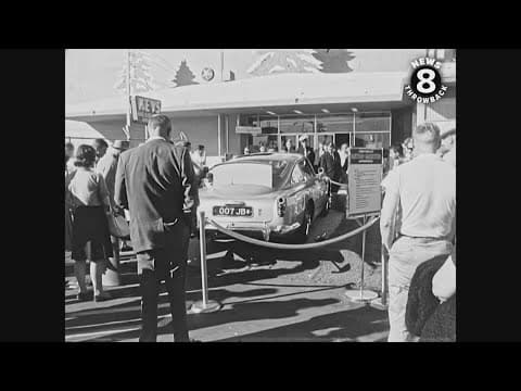 James Bond Aston Martin on display in San Diego 1965