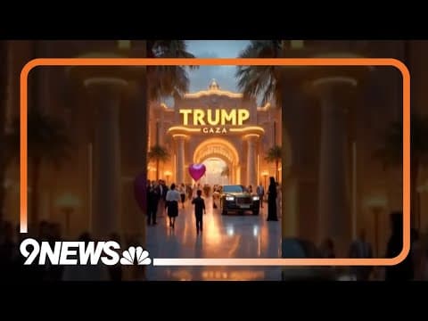 Trump Posts AI Video of His Vision for ‘Trump Gaza’