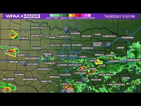 LIVE RADAR: Tracking Thursday storm chances across North Texas
