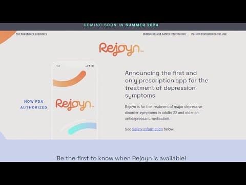 FDA approves first prescription-only digital treatment for depression