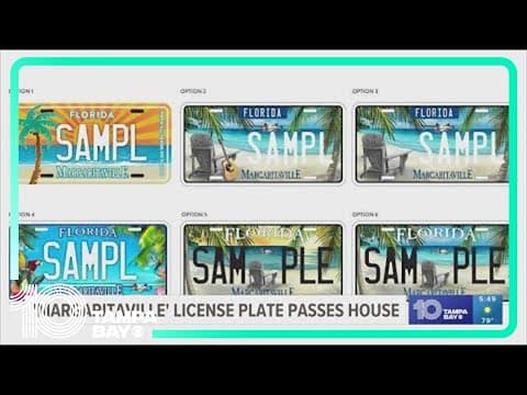 Florida House approves plan to introduce Jimmy Buffett themed license plates