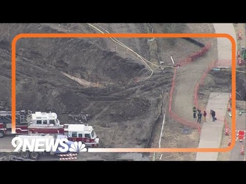 Crews rescue 2 people from trench at construction site