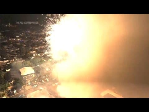 Drone video shows deadly New Year fireworks blast in Honolulu