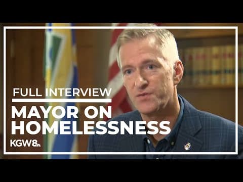 Full interview: Mayor Ted Wheeler on camping ban near Portland schools