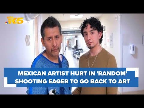 Mexican Artist hurt in 'random' shooting, eager to get back to creating art for his community