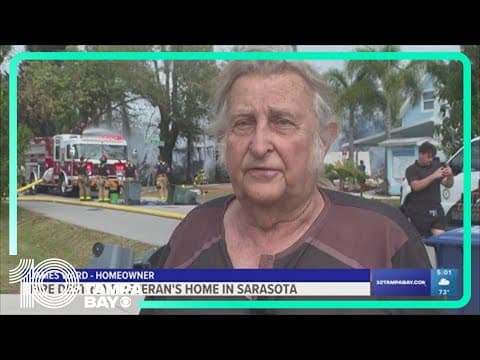 Fire destroys home of Vietnam veteran in Sarasota