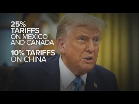 President Donald Trump to impose tariffs on Mexico, Canada and China