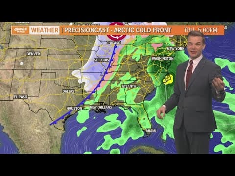 Arctic air arrives Thursday night