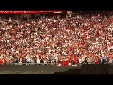 Tens of thousands gathered to mourn Charlie Kirk in Arizona