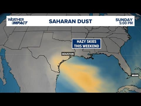 When will Sarahan dust arrive in southeast Texas?
