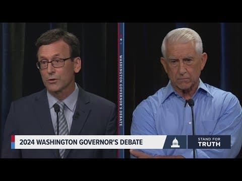 Washington governor's debate: Ferguson, Reichert on gun control, Second Amendment