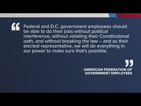 Federal workers union say they are worried about D.C. jobs under Trump