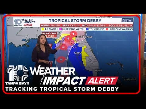 National Hurricane Center: Tropical Storm Debby forms in the Gulf of Mexico