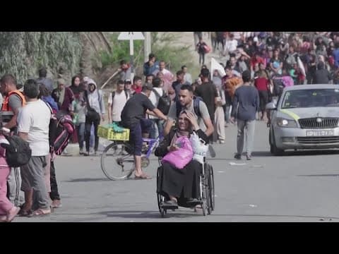 Many Palestinians evacuate Gaza as fighting continues