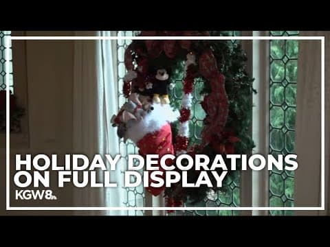 Portland’s Pittock Mansion decorated for Christmas