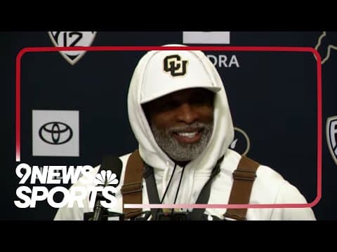 Deion Sanders holds Colorado spring football 2024 news conference