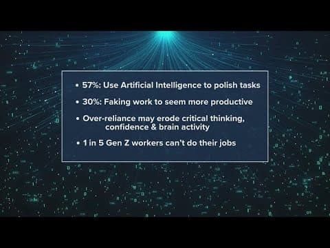 Survey finds Gen Z workers are using AI at work
