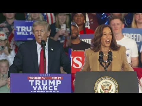 Harris and Trump continue campaigning in battleground states
