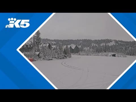 First snow seen in north Cascades