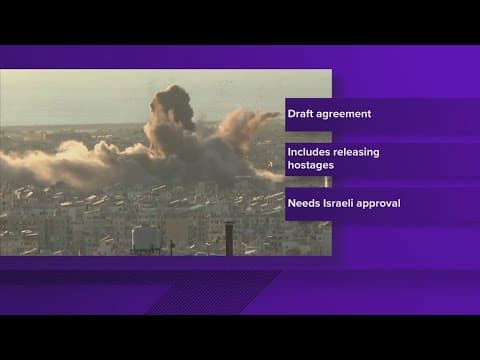 Hamas accepts draft agreement for a ceasefire with Israel, report says