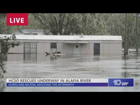 Milton aftermath: Rescues underway in Alafia River