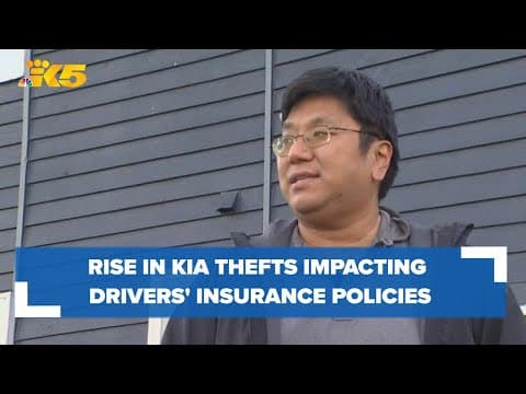 Rise in Kia, Hyundai car thefts impacting drivers' insurance policies