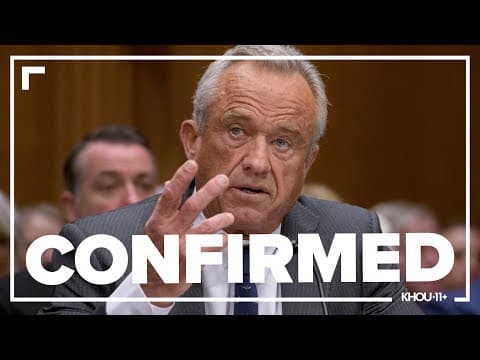 Robert F. Kennedy Jr. is confirmed as Trump's health secretary after a close Senate vote
