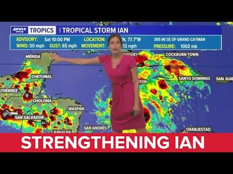 Saturday night tropical update: Ian could strengthen quickly