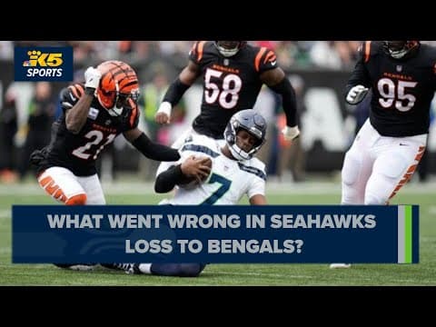 Walter Jones analyzes Seahawks' 17-13 loss to the Bengals