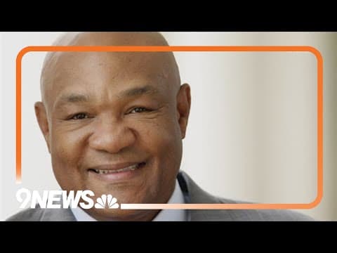 Boxing icon, entrepreneur George Foreman dies