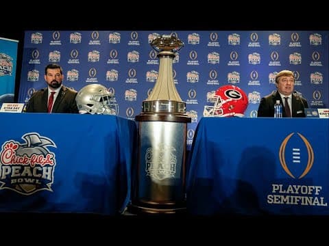 Ryan Day and Kirby Smart discuss Peach Bowl matchup