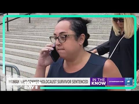 Florida woman sentenced for swindling a Holocaust survivor