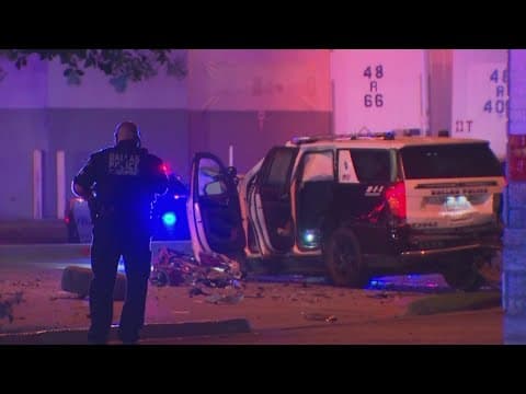 2 Dallas police officers injured in crash