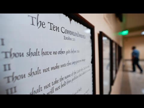 Watch Live: Reactions to Ten Commandments lawsuit