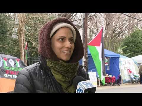 Protestors call for ceasefire outside Secretary of State Antony Blinkin's home