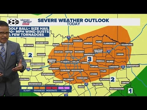 DFW Weather: Severe storms move into North Texas, bringing rain and possible hail